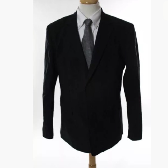 3.1 PHILLIP LIM (TARGET) DARK BLUE 2 BUTTON BLAZER - Picture 2 of 8